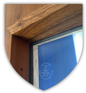 Vision panel glazing