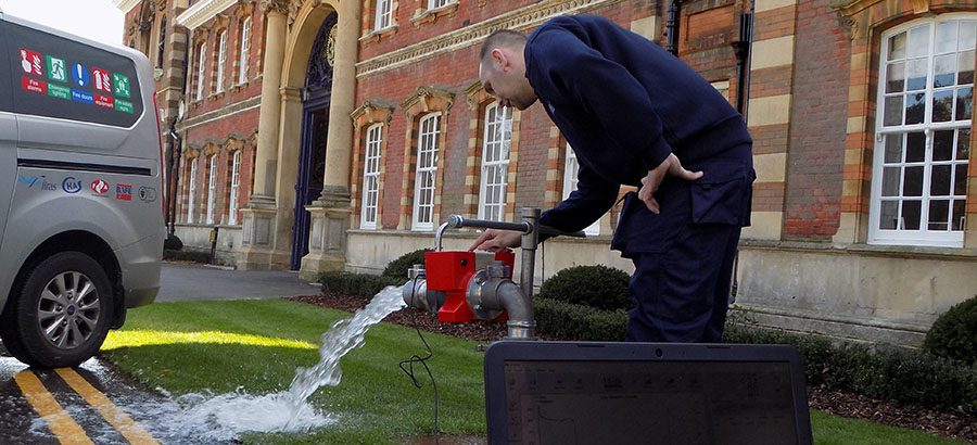 Fire hydrant testing for schools and businesses.