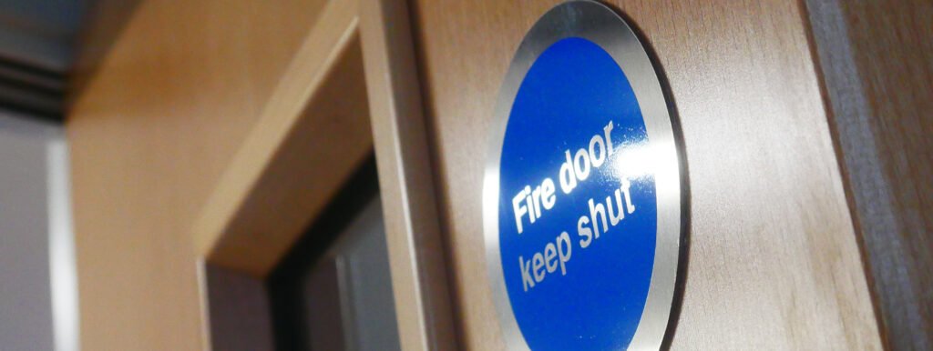 fire door kepp shut sign